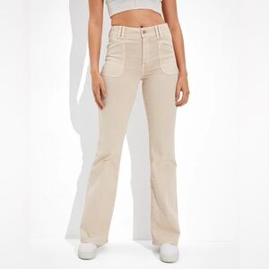 AE Super High-Waisted Flare Jean Size 12 Short